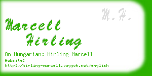 marcell hirling business card